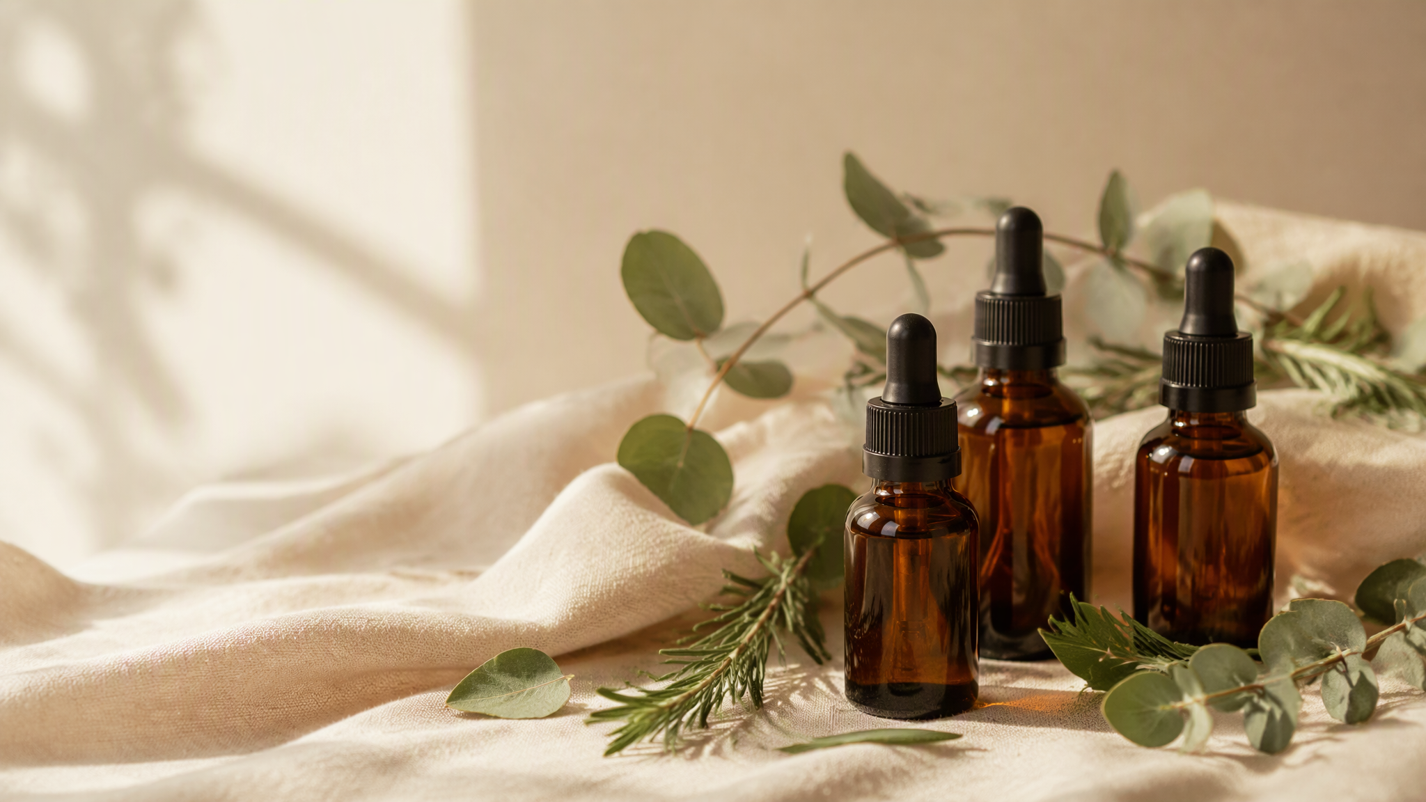 Frascos ámbar de suplementos naturales CSQ con botánicos