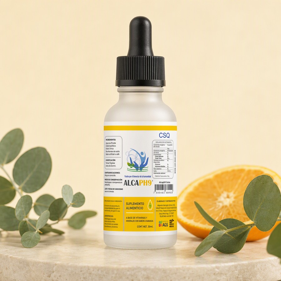 Frasco gotero AlcaPH9 30 ml
